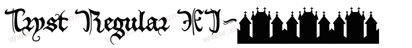 Tryst Regular XI字体转换